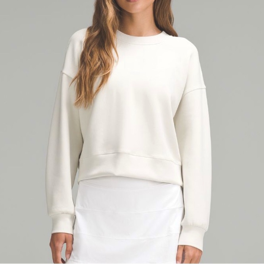 Lululemon Perfectly Oversized Cropped Sweater (Bone)